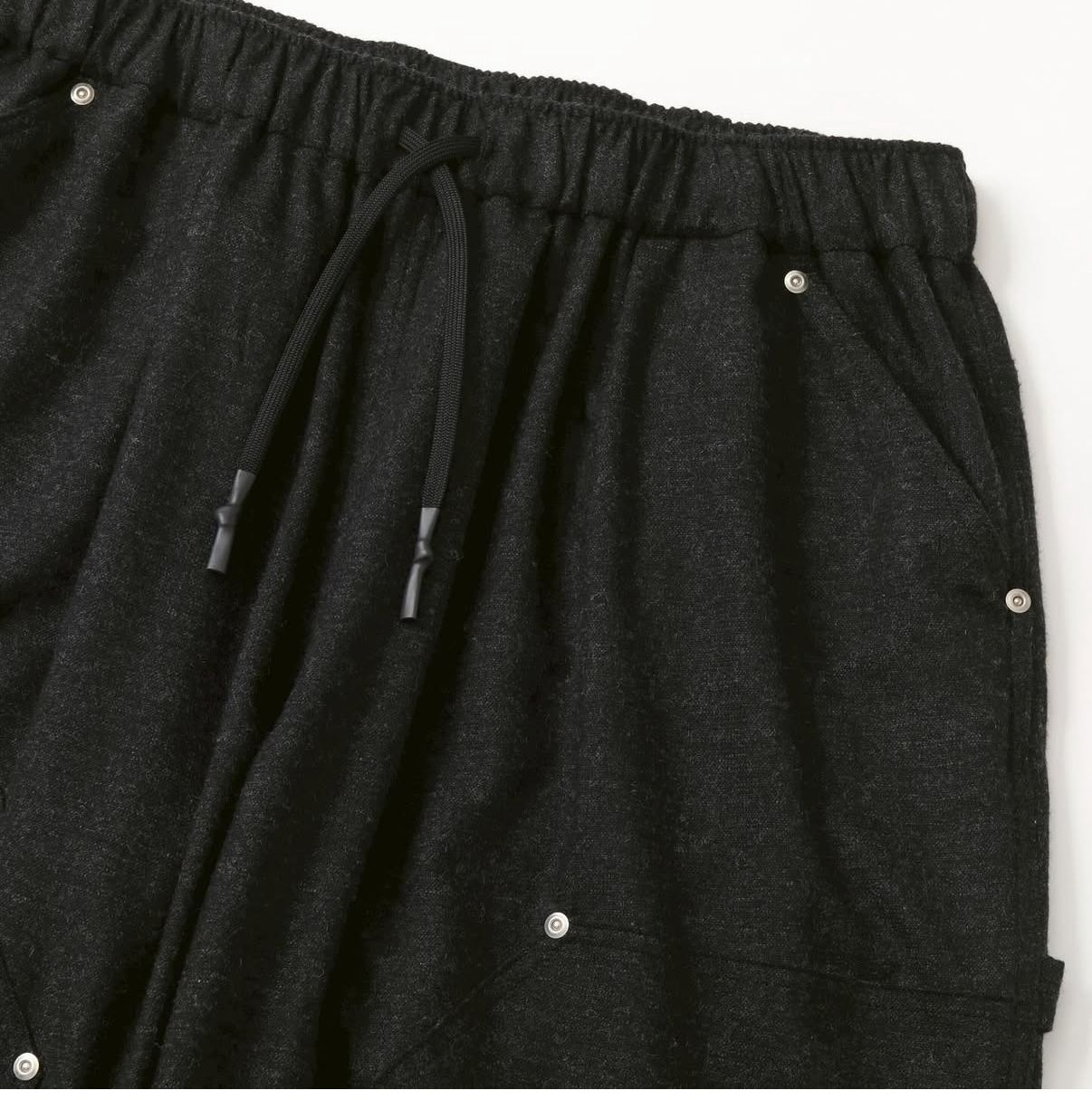 S.F.C 25FW エスエフシー CASHMERE WOOL DOUBLE KNEE PANTS(SFCFW25P08)Black M★11月22日(土)発売！