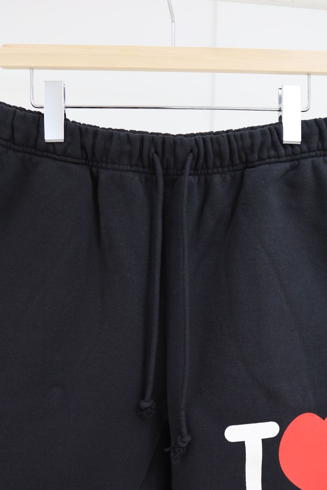 セントマイケル 26SS I LOVE SAINT/SWEAT SHORTS(SM-MK8-0000-066)BLACK