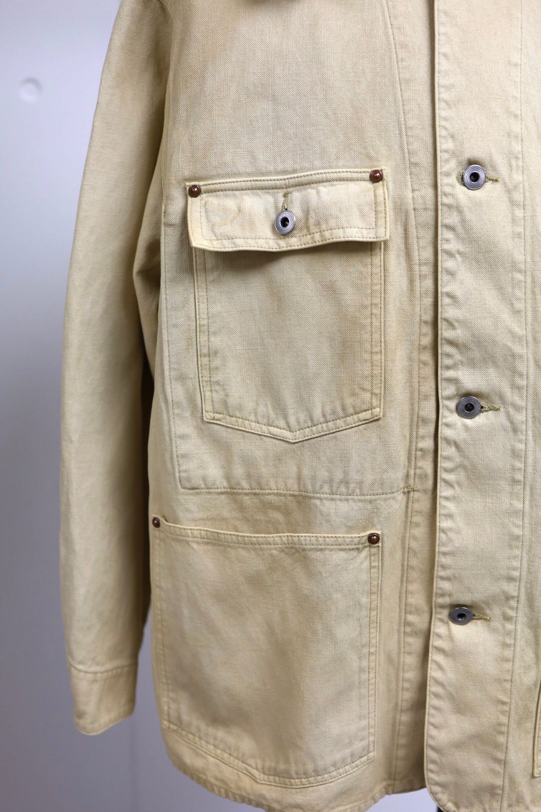 アプレッセ 2026 STYLE1 Vintage Silk Hemp Coverall Jacket (26SAP-01-17)BEIGE☆1月24日(土)発売！