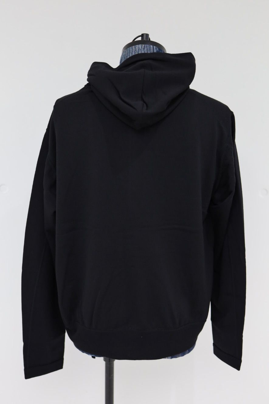 プロダクトトゥエルブ SS26 Super 140’s Melino Wool Zip Up Parka (26SS-PCS01)BLACK