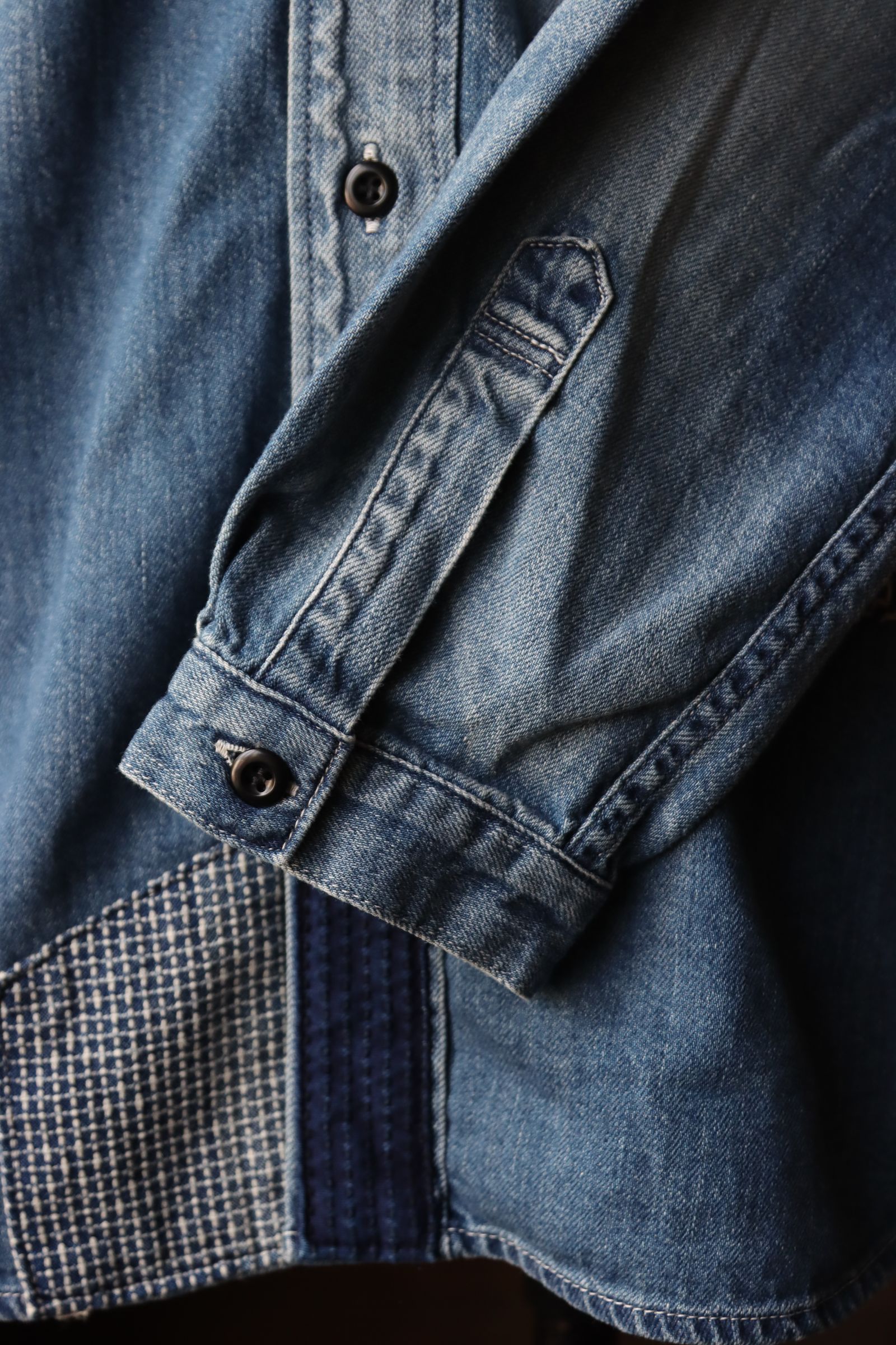 FDMTL - ファンダメンタル デニムシャツDENIM SHIRT 3YR WASH(FA24SH13U)INDIGO | mark