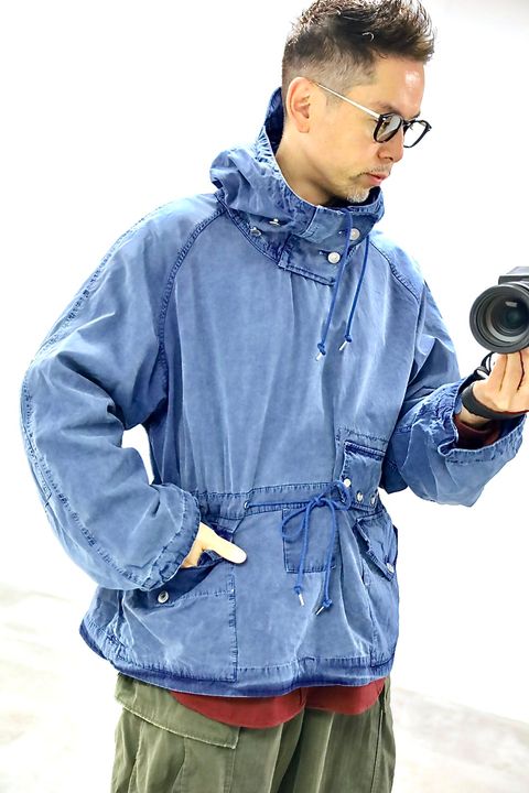 A.PRESSE 2026 STYLE1 Vintage Royal Navy Smockスタイル