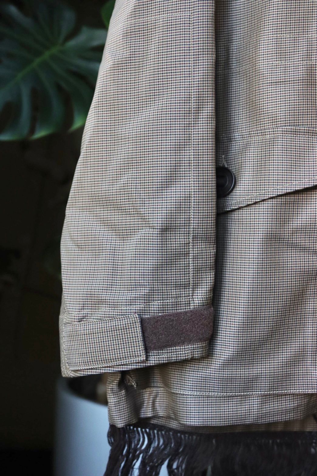 ジュンヤワタナベマン 22FW Jay Kayコラボ フーデッド ジャケット(WJ-J004-051)BEIGE/BLACK×BROWN/RED/WHITE