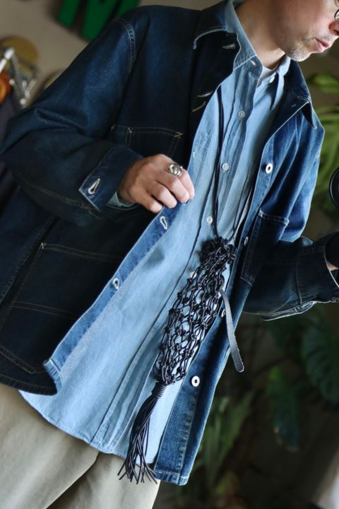 A.PRESSE アプレッセ23SS Denim Coverall Jackeスタイル