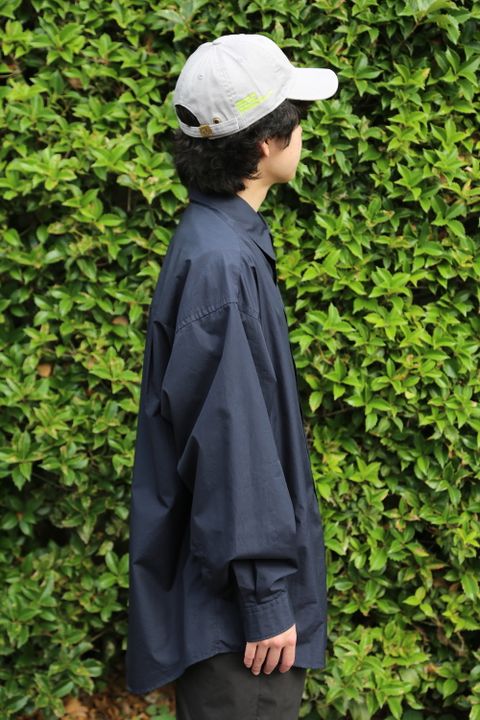 Graphpaper Broad L/S Oversized Regular Collar Shirt style. 2021.06.23.