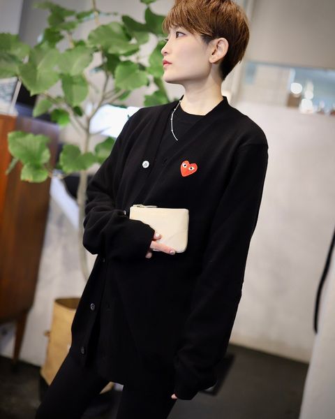 プレイコムデギャルソン 新作 PLAY CARDIGAN style.2023.12.16