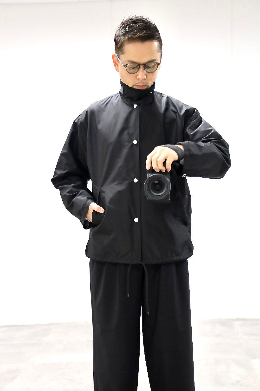 MARKAWARE 26SS シルクタフタコーチジャケットスタイル