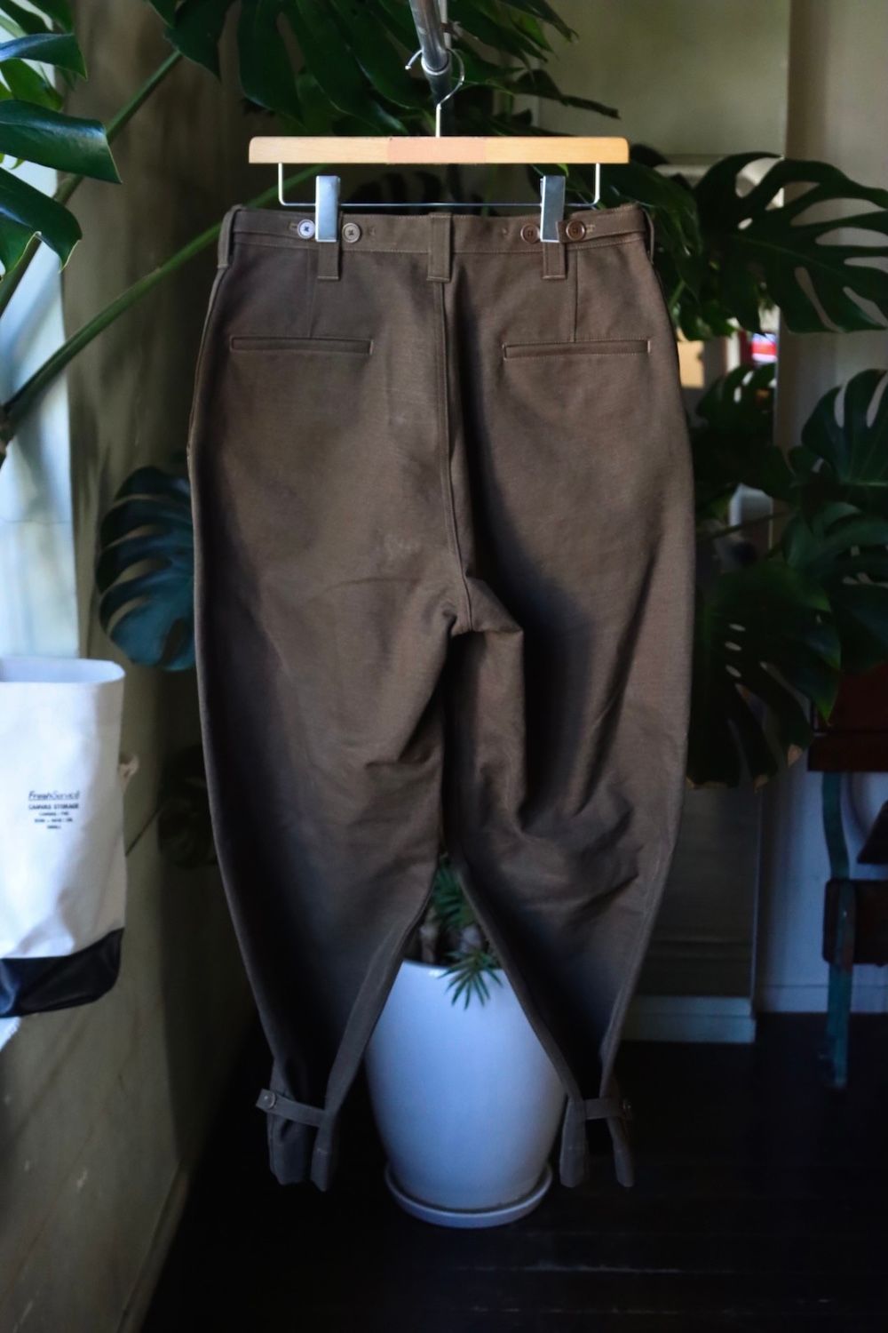 A.PRESSE アプレッセ 22FW Chino Trousers OLIVE - チノパン