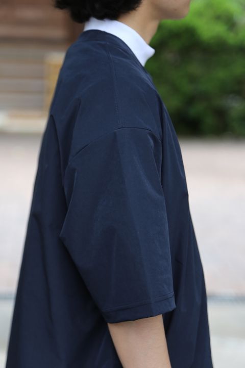 COMME des GARCONS HOMME HOMMEエステルナイロンツイルポケット半袖シャツ(HG-T020-051) style. 2021.05.17.