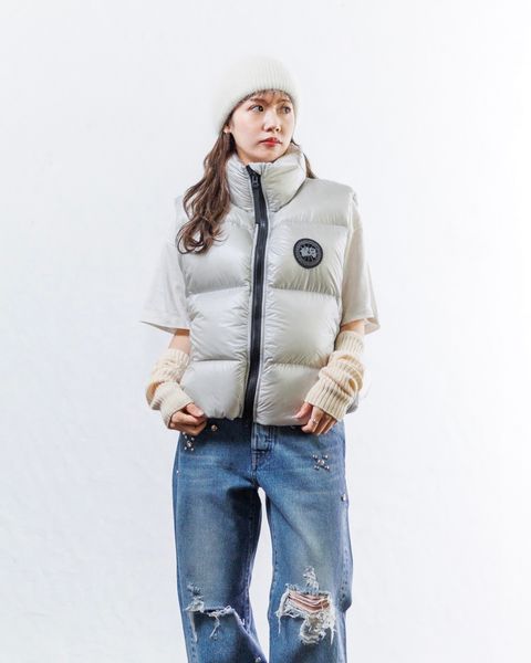 CANADA GOOSE レディース新作Cypress Puffer Vest Black Label style.2024.11.6