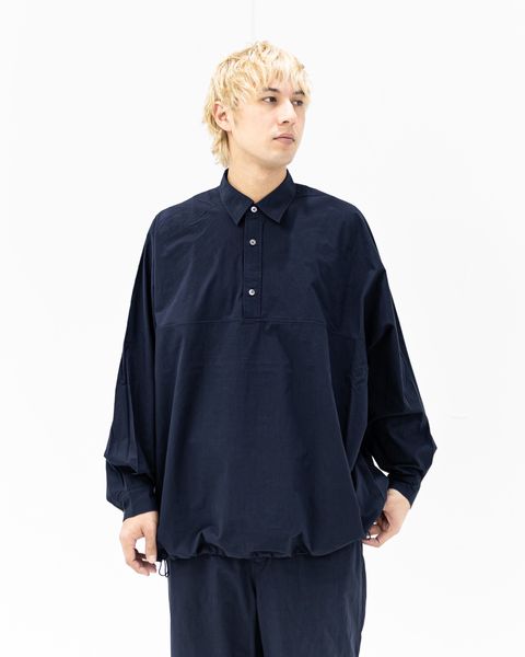 フレッシュサービス CRISP COTTON ANORAK L/S SHIRT(FSC261-50247)NAVY☆3月14日(土)発売！