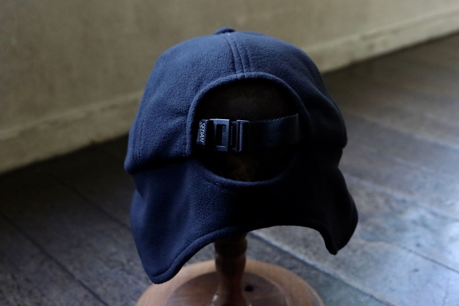 セダンオールパーパスFW23 Arch Logo Ear Flap Fleece Cap(SD23F-CP05)Black x Black☆10月28日(土)発売！