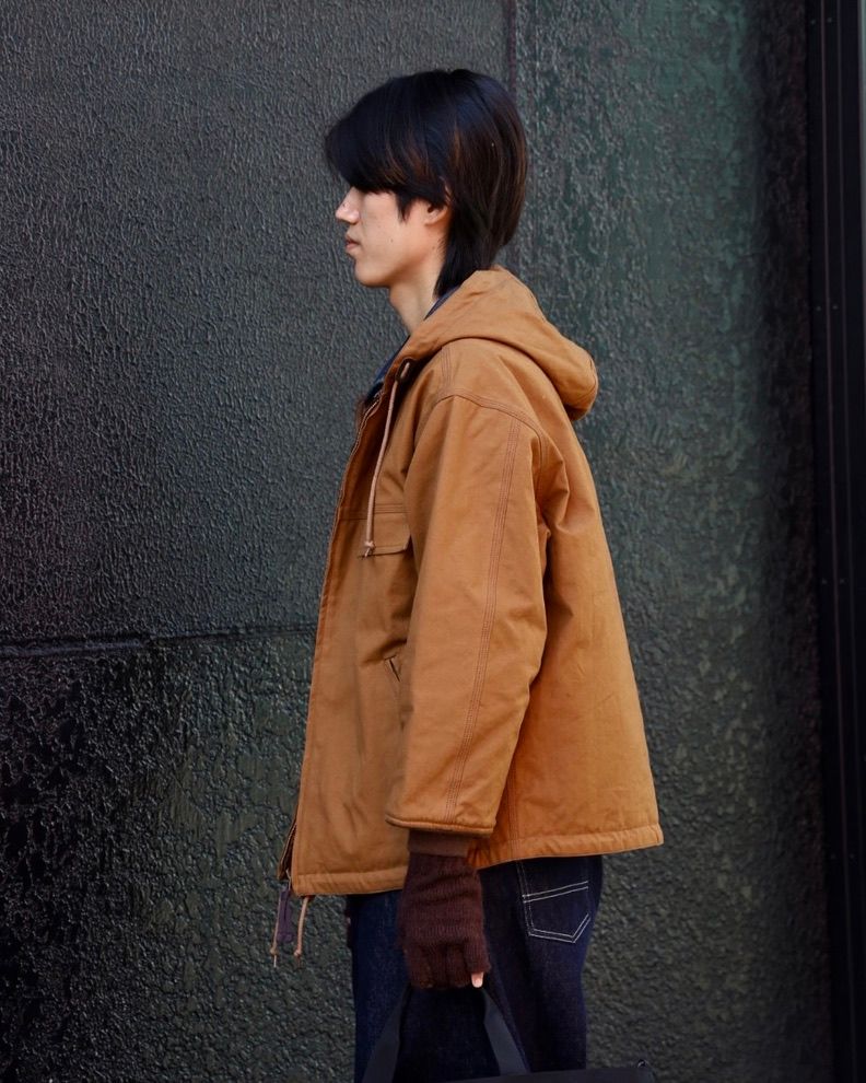 COMME des GARCONS HOMME W-NAME REVERSIBLE BAG x リバーシブルキルティングフーデッドパーカ
