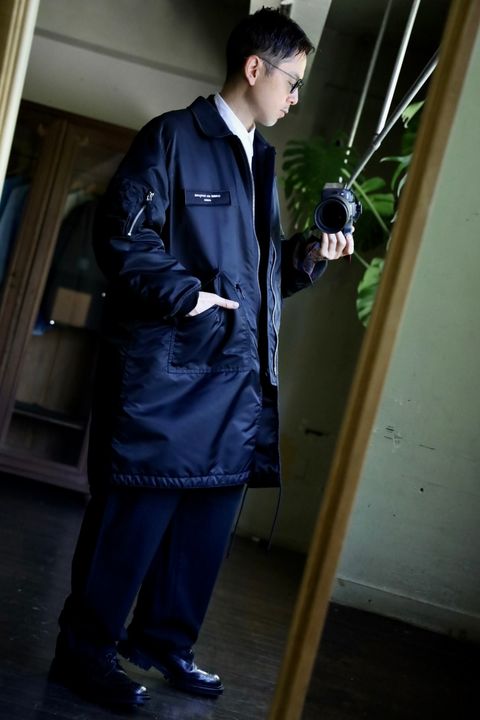 COMME des GARCONS HOMME ナイロンツイルコートスタイル2024.10.05.