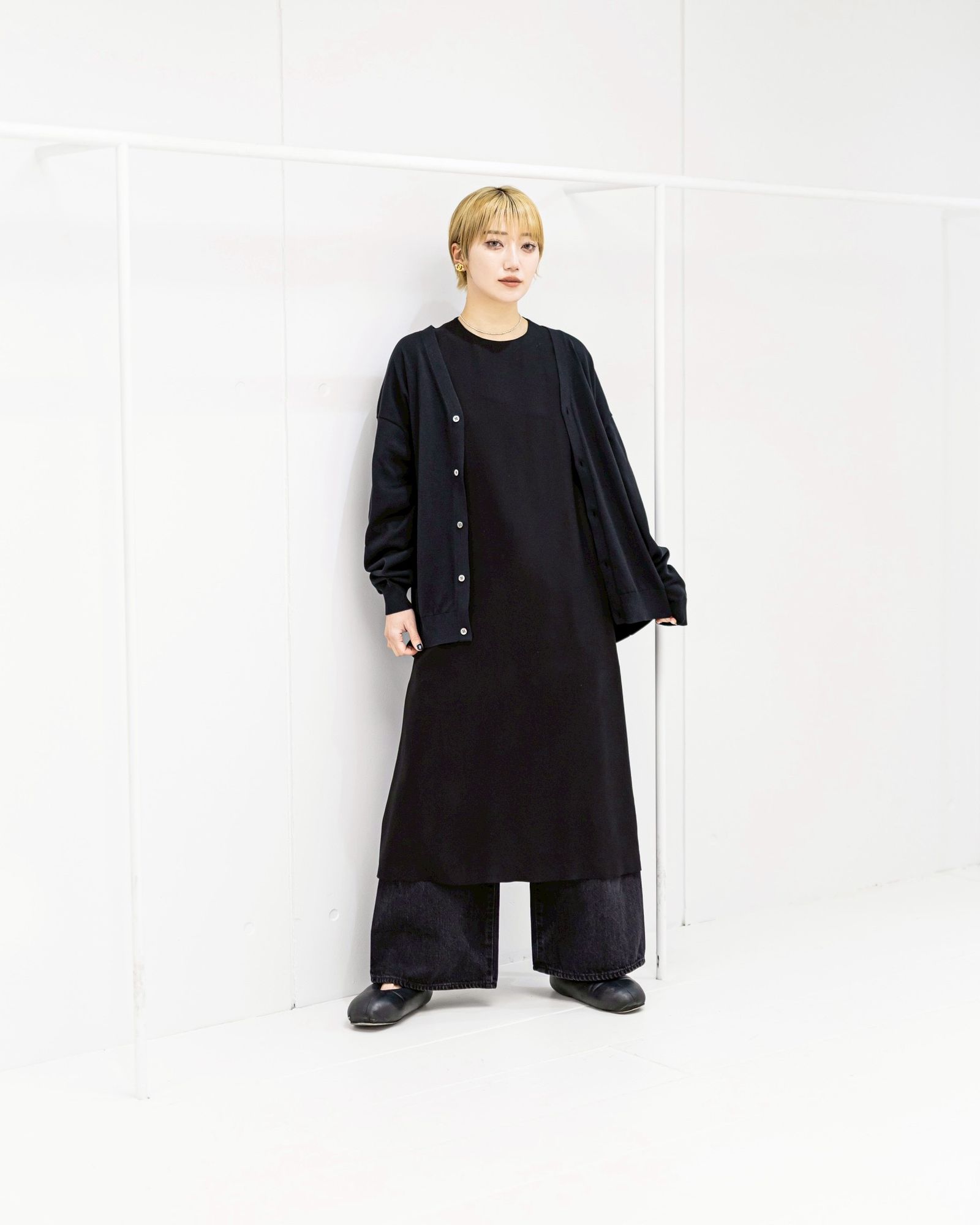 Graphpaper  Viscose Cupro Back Satin Sleeveless Dress STYLE 2026.02.23