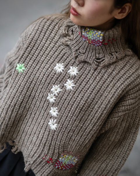 doublet 24FW 新作DARNING CUT OFF KNIT PULLOVER style.2024.8.9