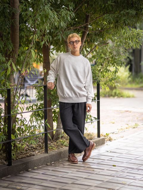 A.PRESSE Vintage Sweatshirt スタイル