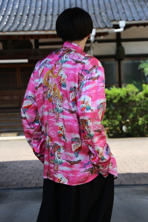 doublet ALOHA KUNG FU SHIRT(20AW14SH83) "PINK" style.2020.8.9.
