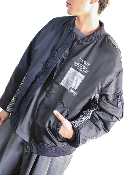 Yohji Yamamoto x NEIGHBORHOOD MA-1 JACKET スタイル