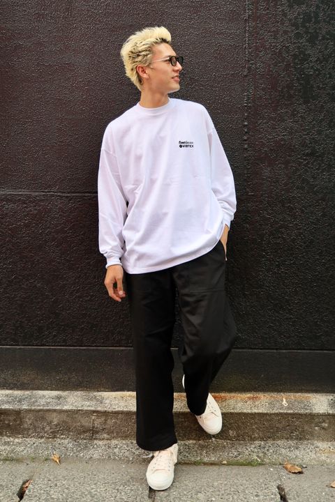FreshService VIBTEX for FreshService L/S CREW NECK TEE (WHITE) 5月31日(土)新作発売！