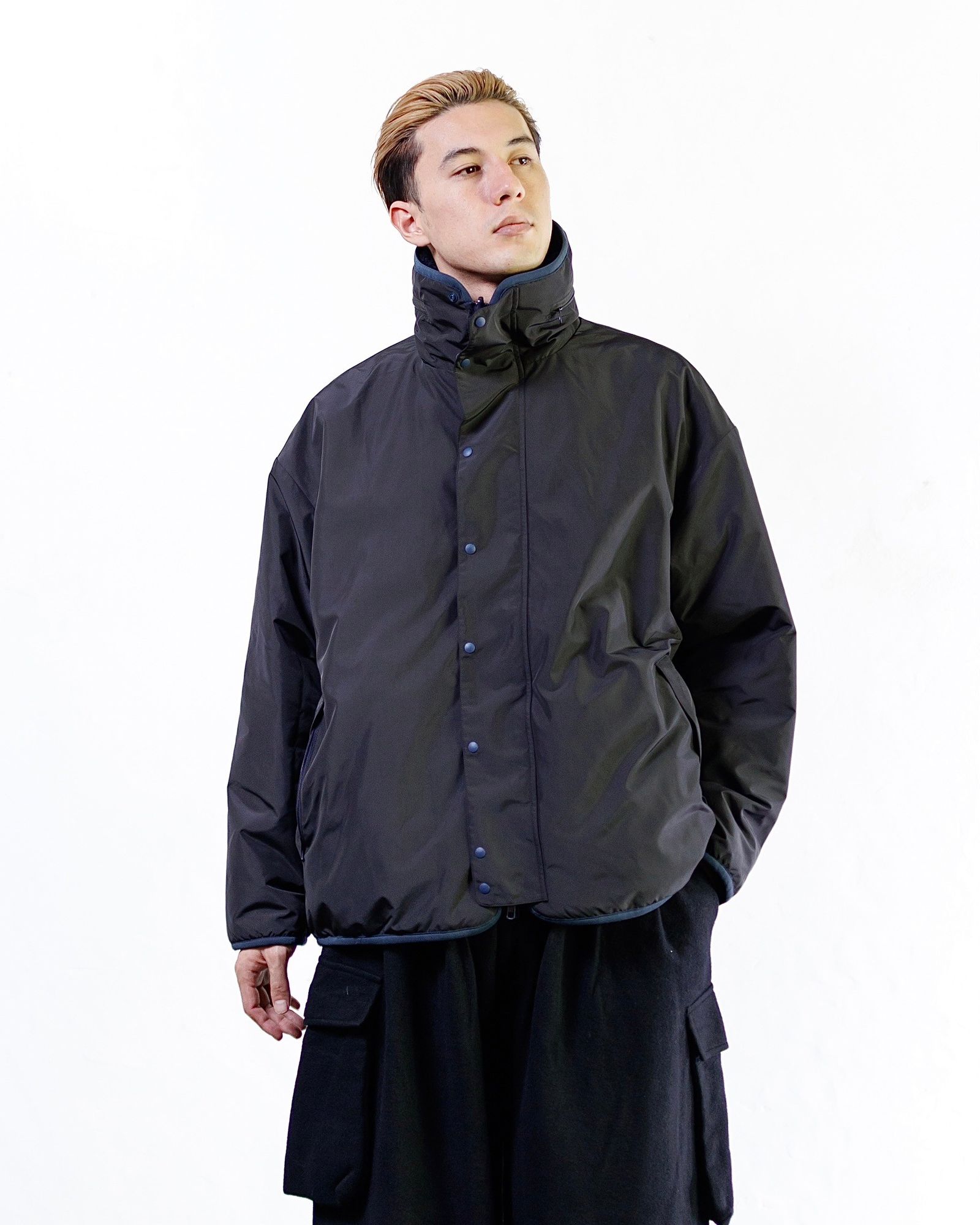 is-ness - イズネス24AW（is-ness×Y(dot) BY NORDISK) REVERSIBLE FLEECE  JACKET(24AW_39_1006AWYDOTJK01)BLACK×NAVY | mark