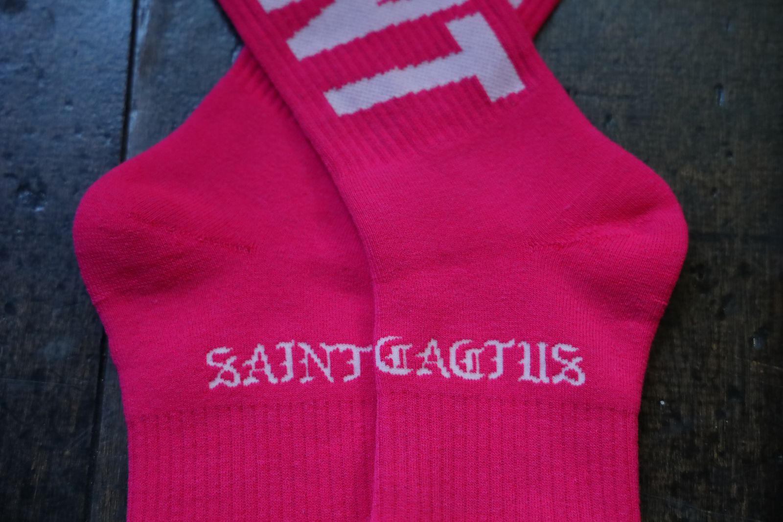セントマイケル24AW SNT PLANT CP_SOCKS(SM-YS1-0000-C17)PINK