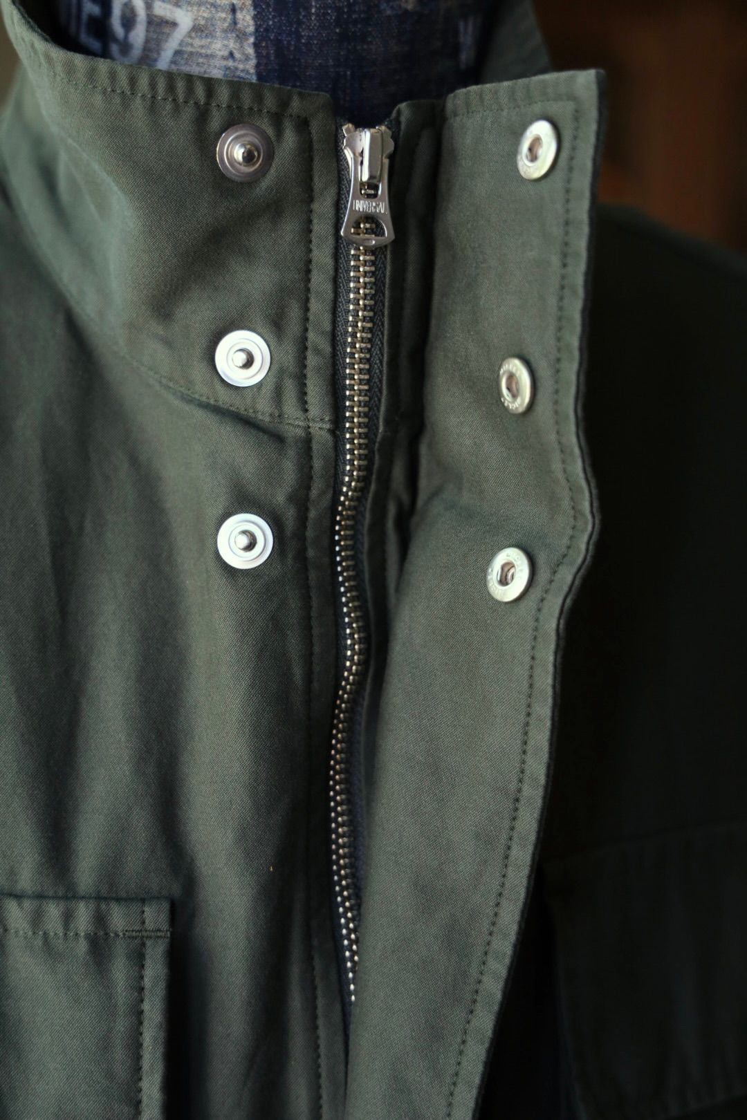 グラフペーパー 25AW Cotton Cupro Back Satin Military Jacket(GM253-30344)GREEN☆9月6日(土)発売！