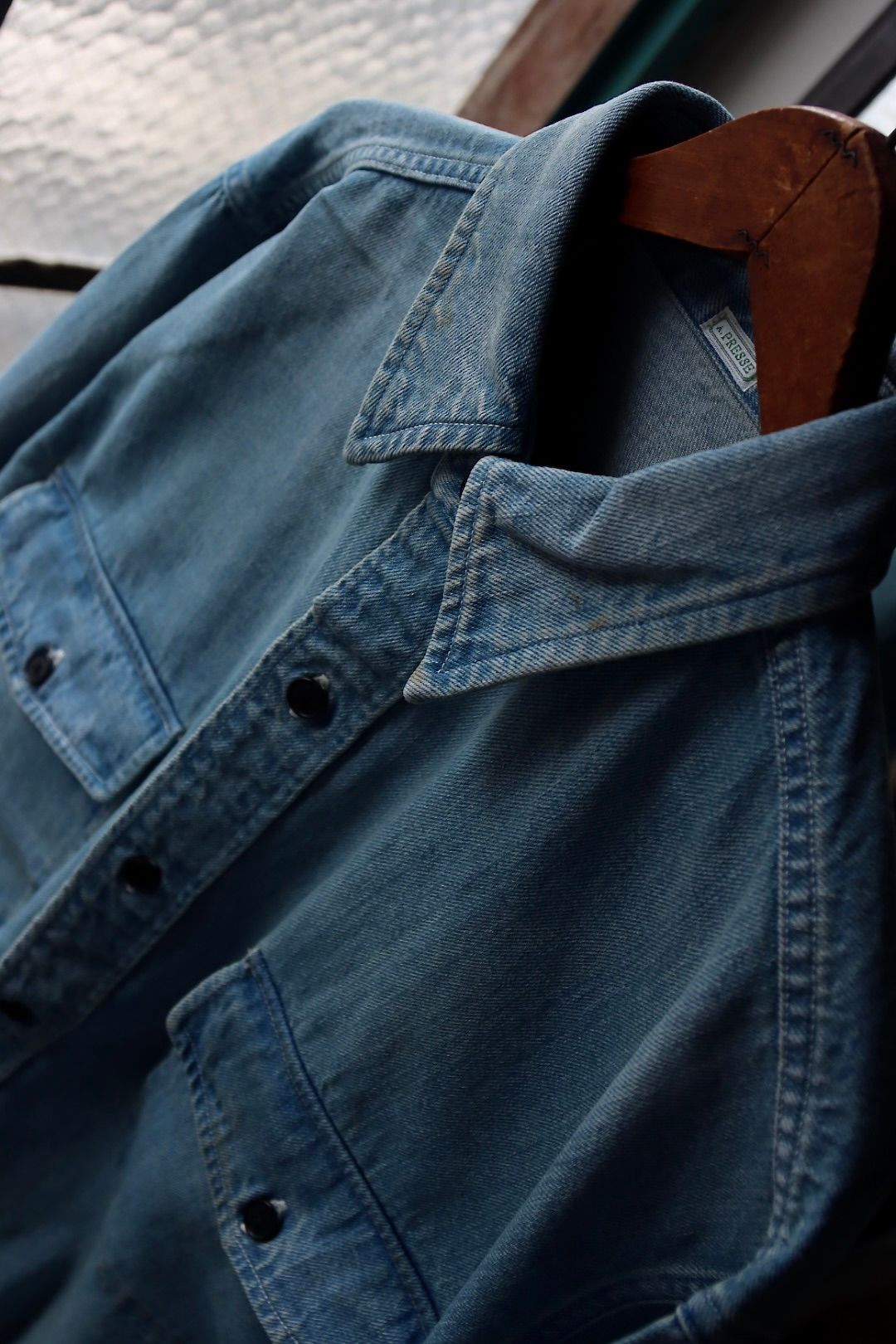 アプレッセ 2025 STYLE2  Vintage Denim CPO Shirt(25AAP-02-05)BLEACH☆8月9日(土)発売！