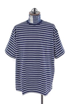 グラフペーパー26SS Tri Spun Border S/S Tee(GU261-70120B)NAVY×WHITE☆2月28日(土)発売！