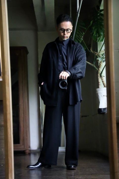 Graphpaper Wool Smooth Flannel セットアップスタイル