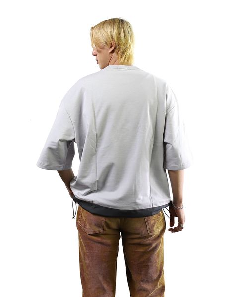 コムデギャルソンオム 24SS 異素材切り替えTシャツ style 2024.5.11