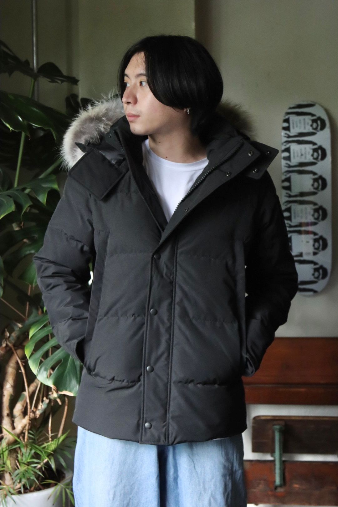 CANADA GOOSEカナダグースWYNDHAM PARKA BLACK-