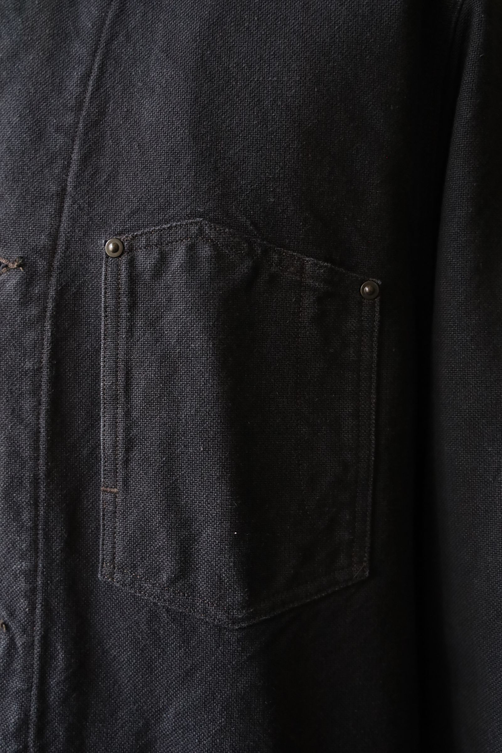 アプレッセ 2025 STYLE2 Vintage Silk Hemp Coverall Jacket(25AAP-01-53)BLACK