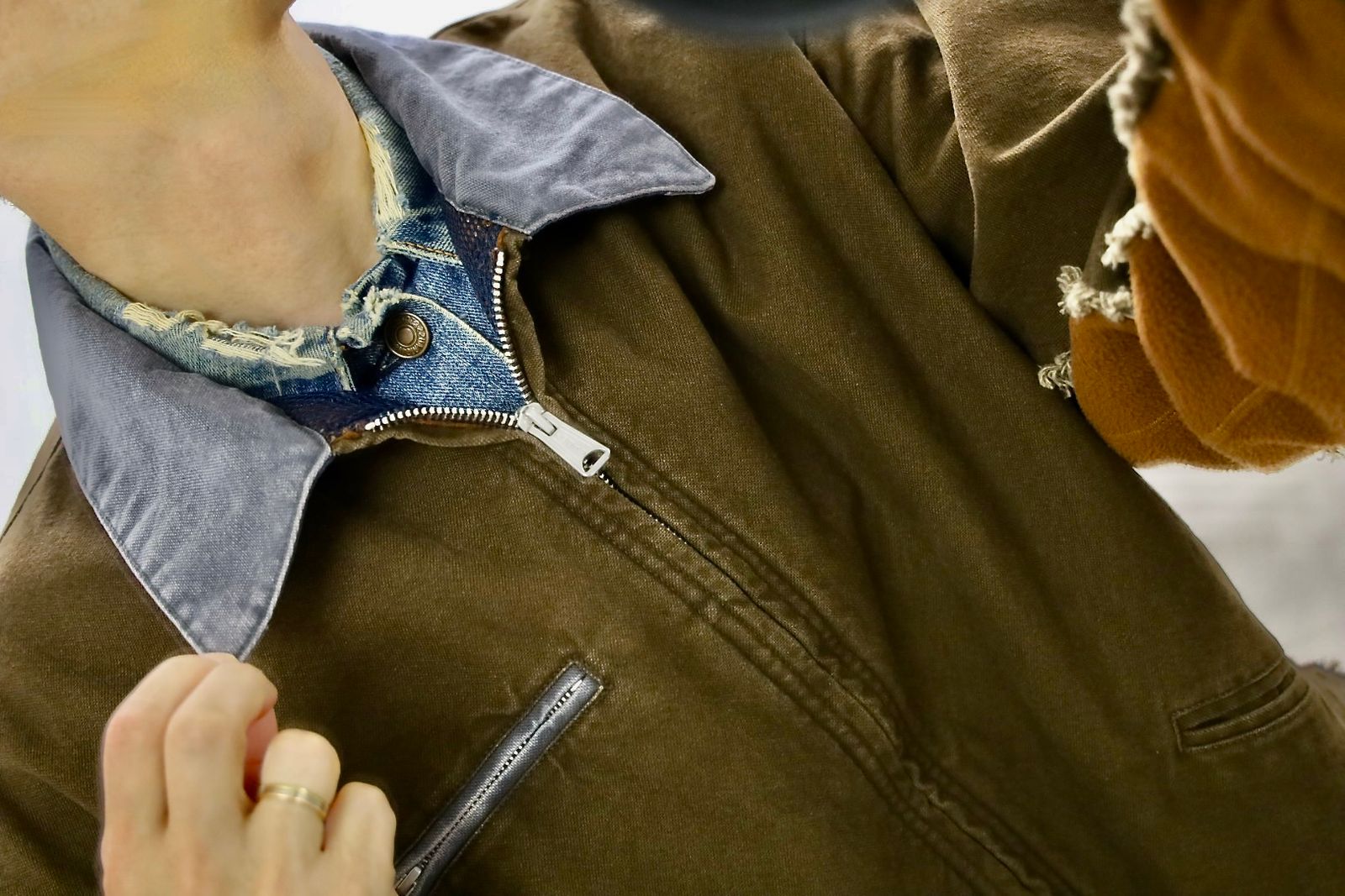 YOKE ヨーク26SS Connected Work Jacketスタイル