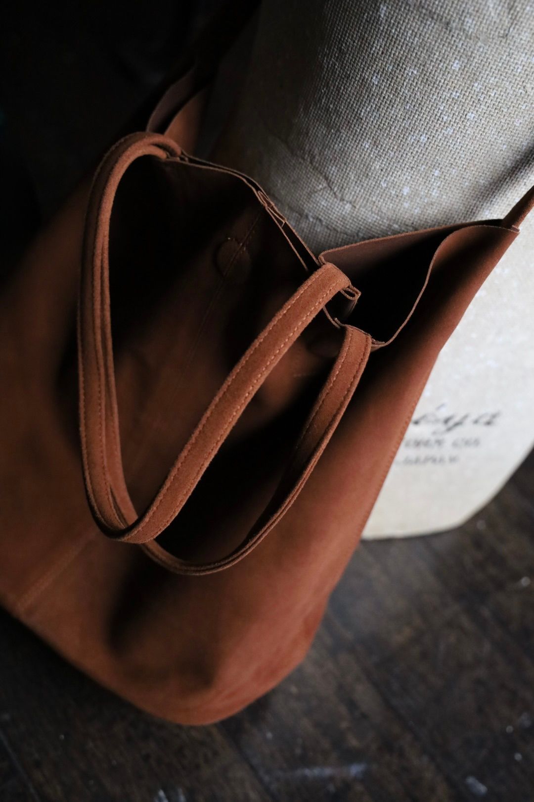Morphee / モルフェトートバッグ 3WAY MIDIUM TOTE(LONG)OIL SUEDE BROWN