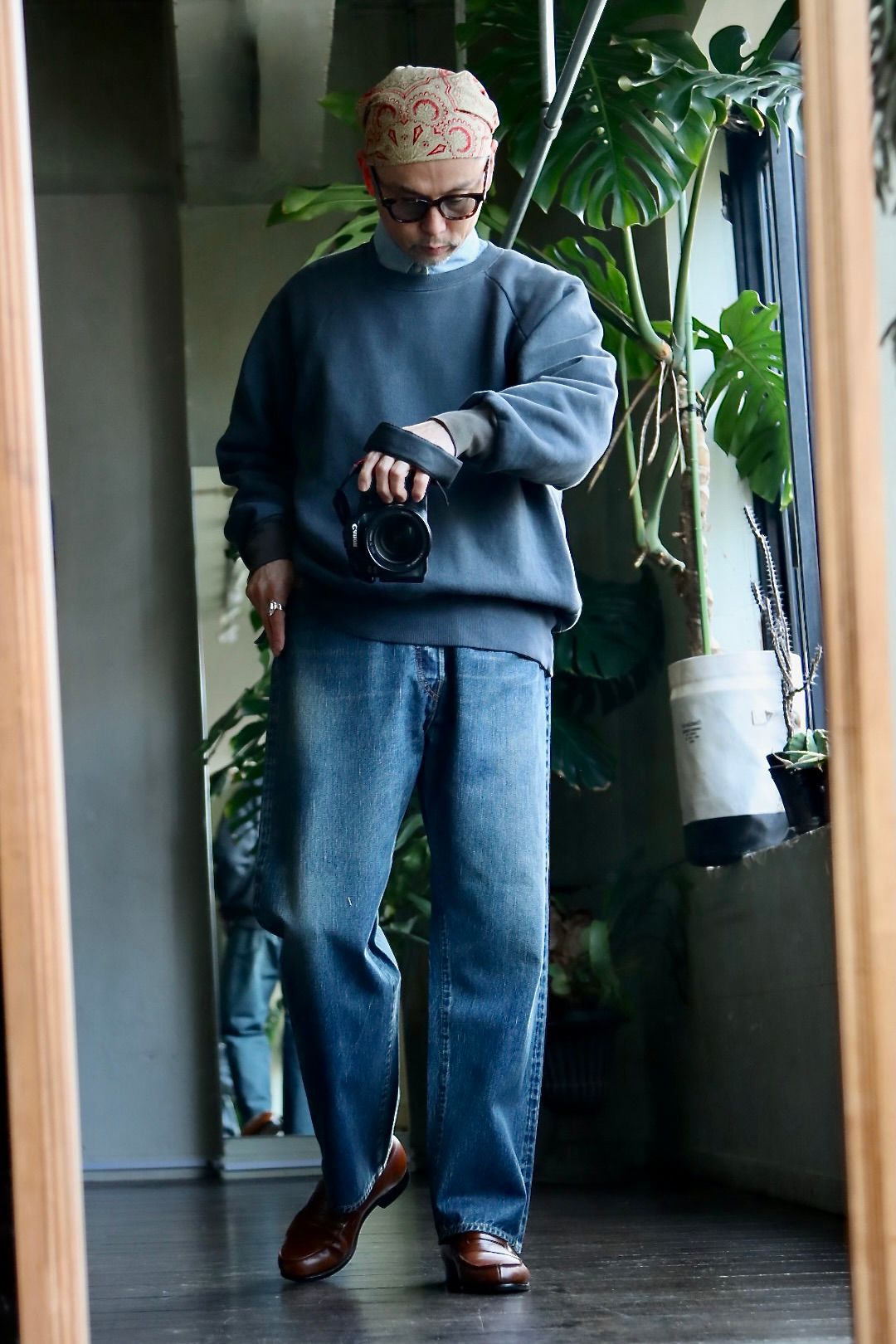 A.PRESSE - アプレッセ23SSデニム Washed Denim Wide Pants(23SAP-04