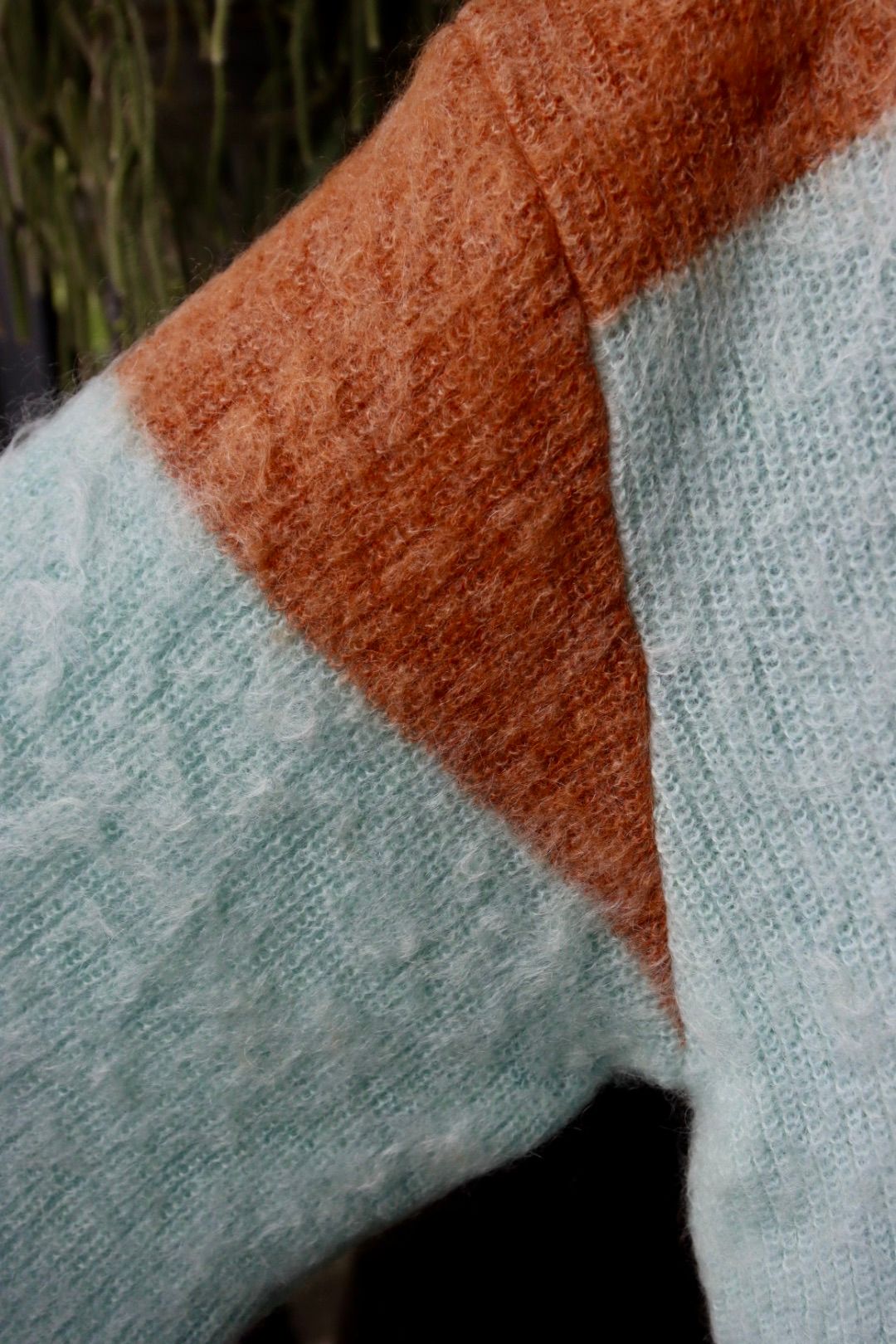 ヨーク23AW MOHAIR BORDER CARDIGAN(YK23FW0571S)PINK