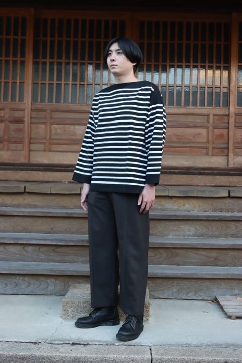 Ets.MATERIAUX French panel border(BLACK×WHITE)style.