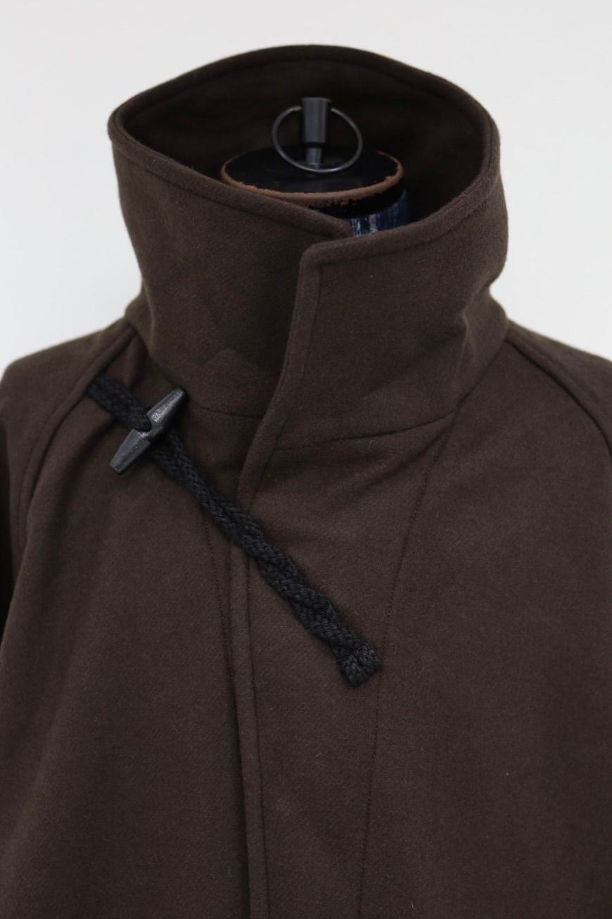 イズネス26AW  Duffle Smock Long Coat(26AW_35_28AWCOAT02)BROWN☆10月10日(土)発売！