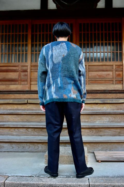YOKE ROTHKO JACQUARD CARDIGAN(YK21AW0284S)GREEN style