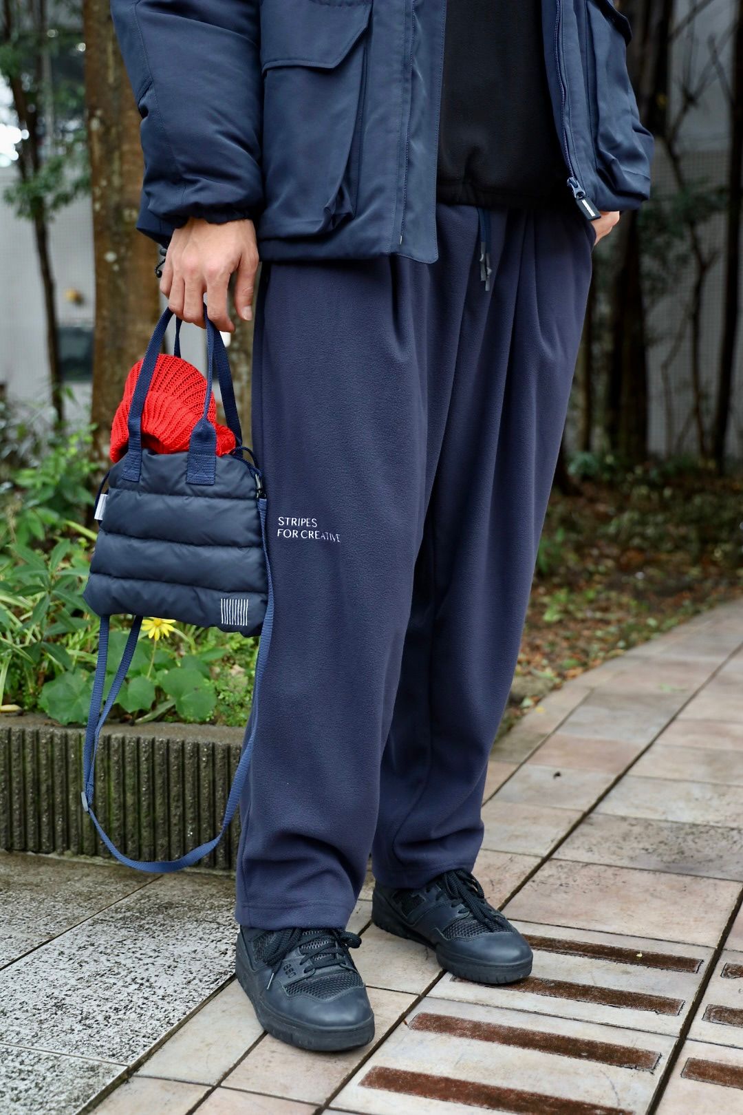 S.F.C 25FW SPOT エスエフシー FLEECE WIDE TAPERED EASY PANTS(SFCFW25P01SP)Navy☆12月20日(土)発売！