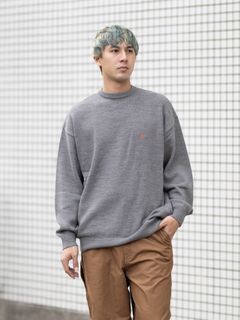 FreshService THERMAL JERSEY CREW NECK KNIT MARK STYLE