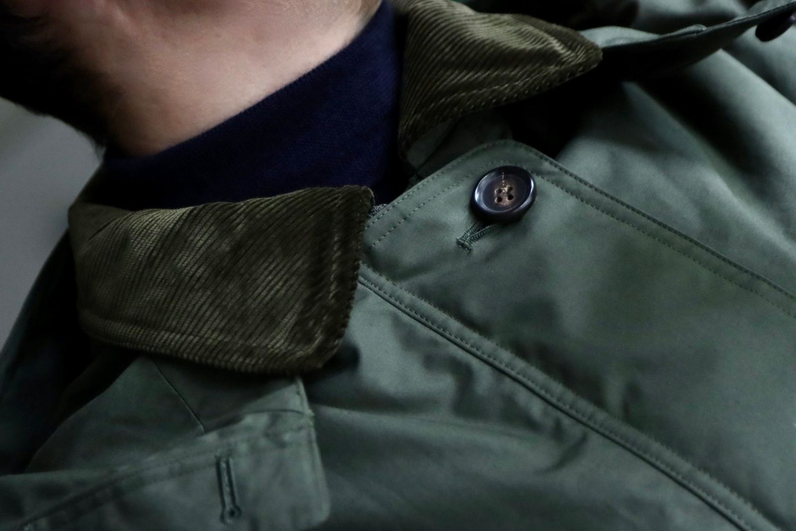 アプレッセ22FW Ventile Hunting Half Coatスタイル.2022.10.1.