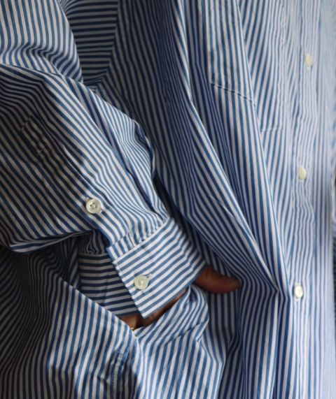 FreshService CORPORATE STRIPE REGULAR COLLAR SHIRTスタイル