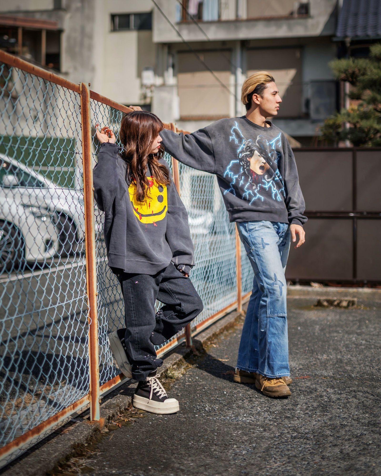 セントマイケル 新作SMILE CP_CREW SWT＆MEDUSA CREW SWT style.2024.11.8
