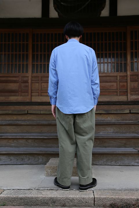 A.PRESSE Regular Collar Shirt"SAX"style.2021.7.23.