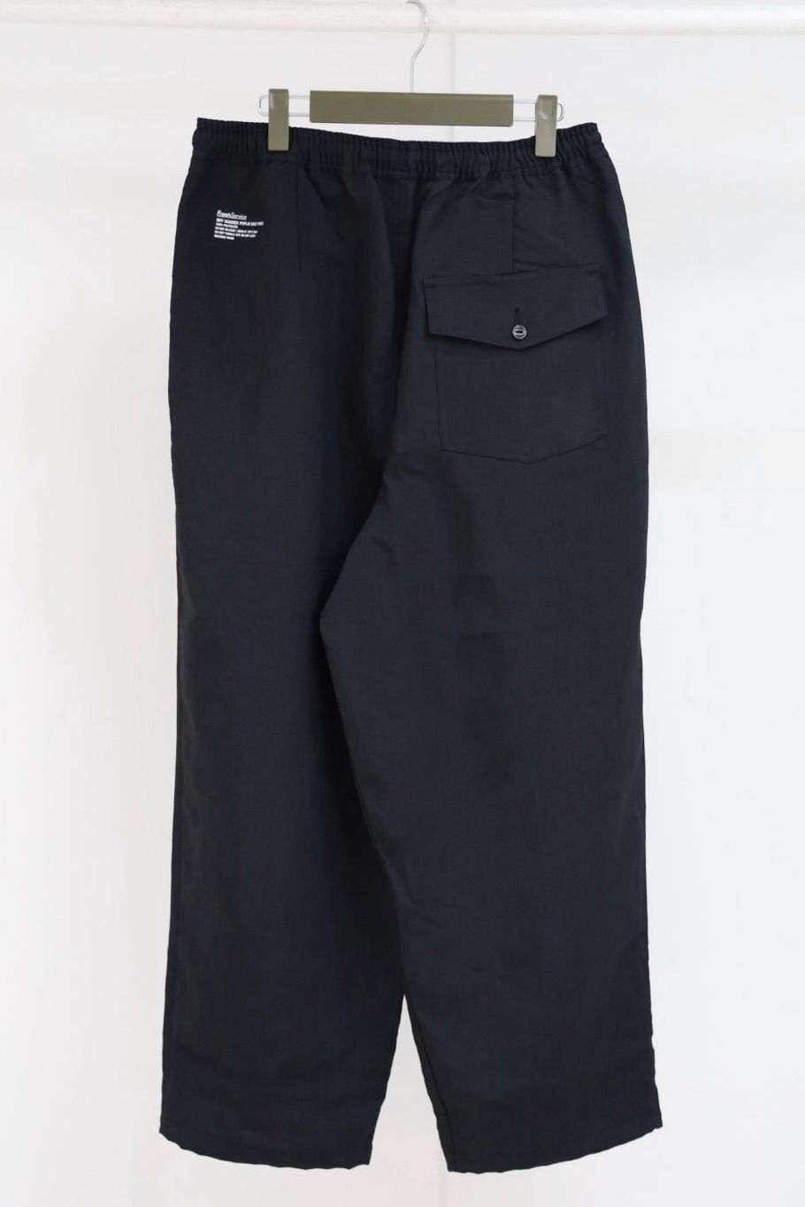 フレッシュサービス 26AW DRY WASHER POPLIN EASY PANTS(FSC263-40064)BLACK☆8月1日(土)発売！