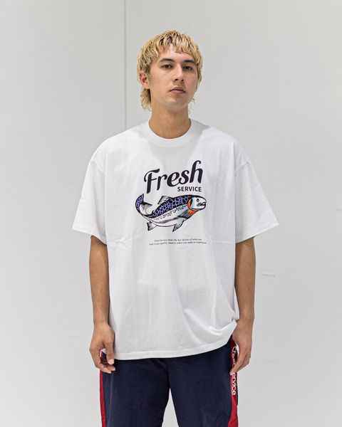フレッシュサービス CORPORATE PRINTED S/S TEE "FISH"(FSC261-70153)WHITE☆4月18日(土)新作発売！