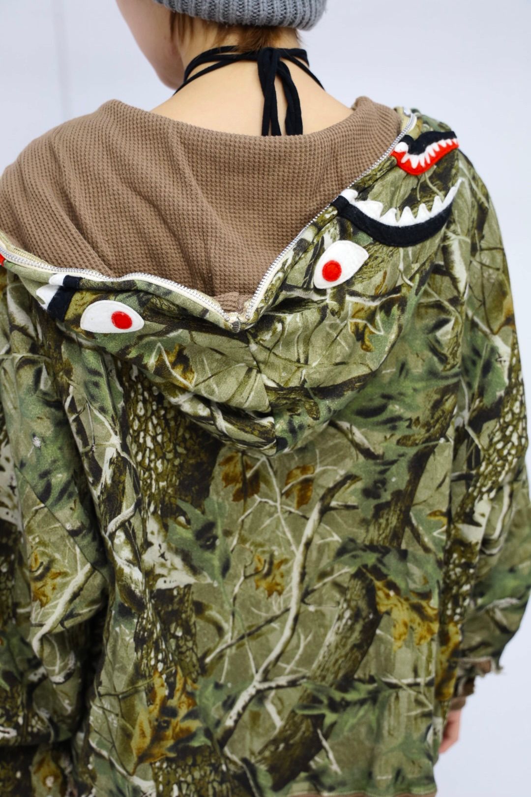 セントマイケル BAPE_ZIP HOODIE/SAHARK/CAMO(SM-HR1-0000-C38)