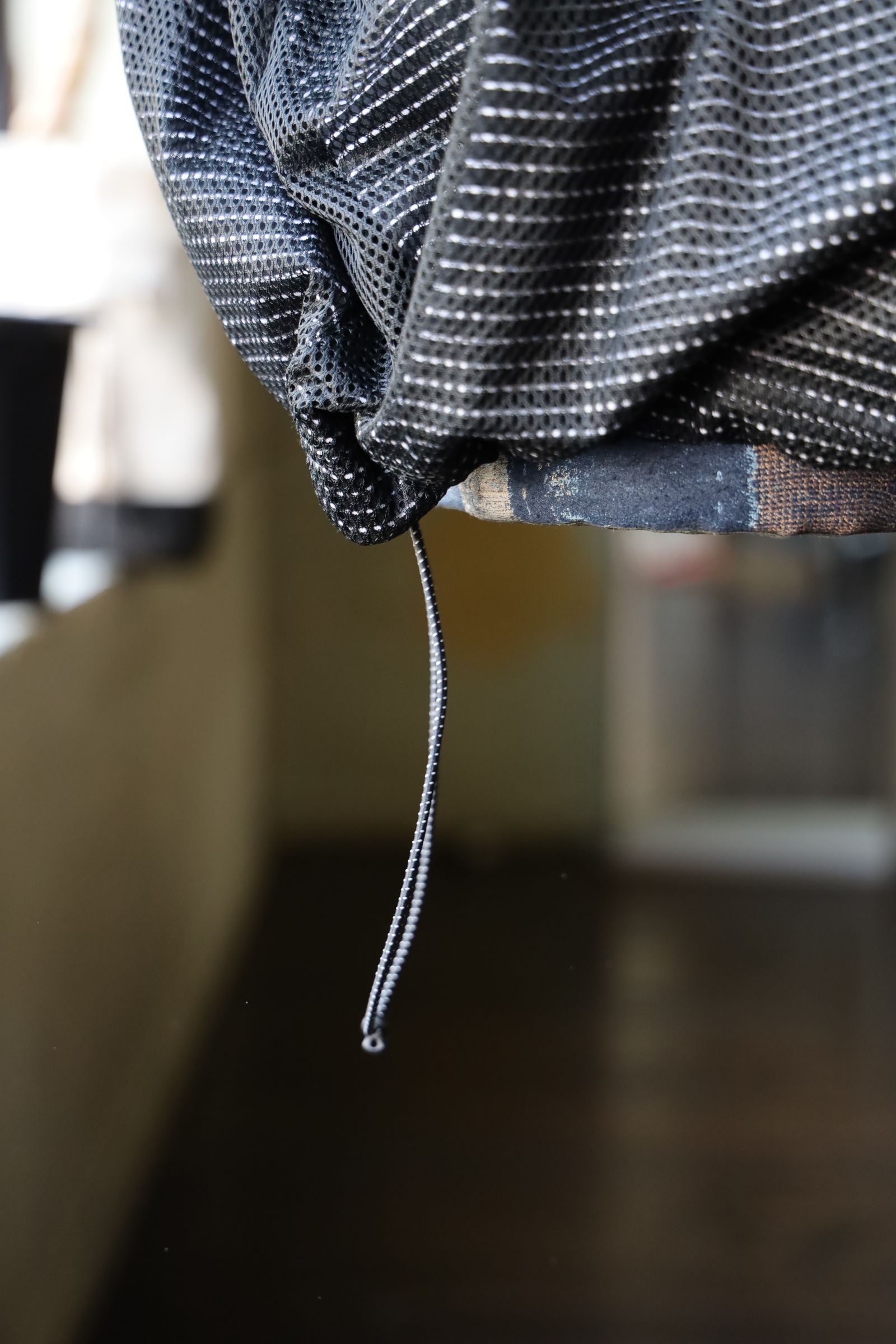 is-ness - イズネス25SS BALLOON BORDER LAYERED MESH T-SHIRT